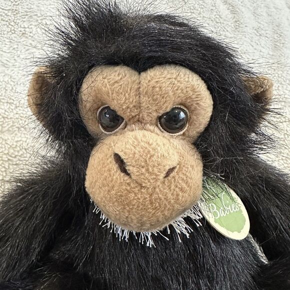 Aurora Monkey Nature Babies Stuffed Chimpanzee Ape 10" Realistic Plush - Picture 3 of 7